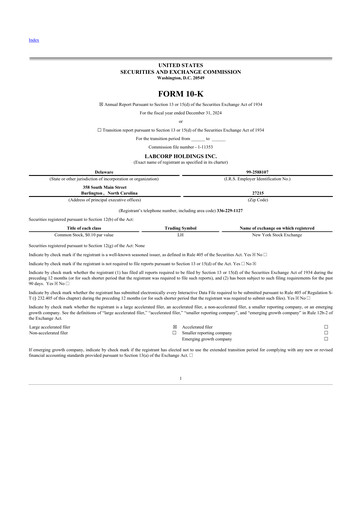 Thumbnail LabCorp 10-K Annual Report 2024