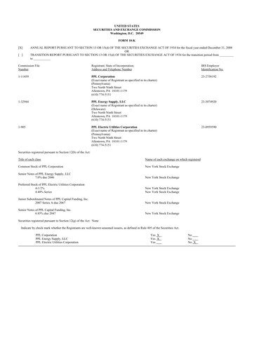 Thumbnail PPL 10-K Annual Report 