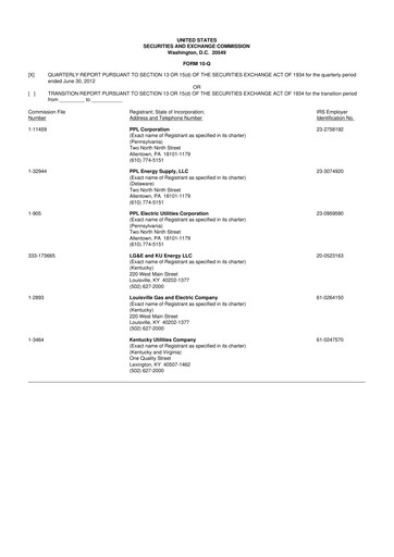 Thumbnail PPL 10-Q Quarterly Report FY2012 