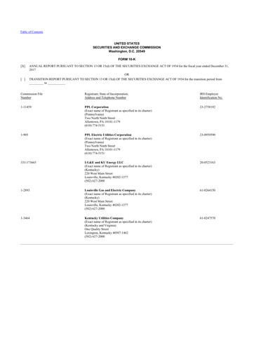 Thumbnail PPL 10-K Annual Report 2017