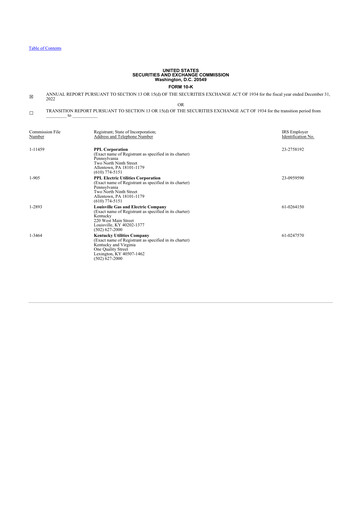 Thumbnail PPL 10-K Annual Report 2021