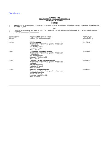 Thumbnail PPL 10-K Annual Report 2025