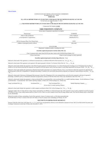 Thumbnail Erie Indemnity 10-K Annual Report 2014