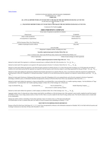 Thumbnail Erie Indemnity 10-K Annual Report 2016