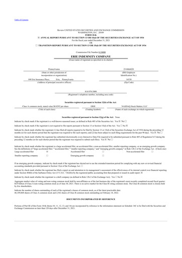 Thumbnail Erie Indemnity 10-K Annual Report 2021