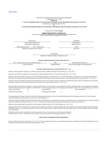 Thumbnail Erie Indemnity 10-K Annual Report 2022