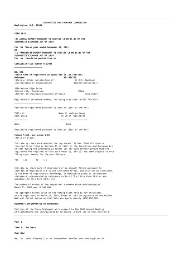 Thumbnail NN, Inc.
 10-K Annual Report 