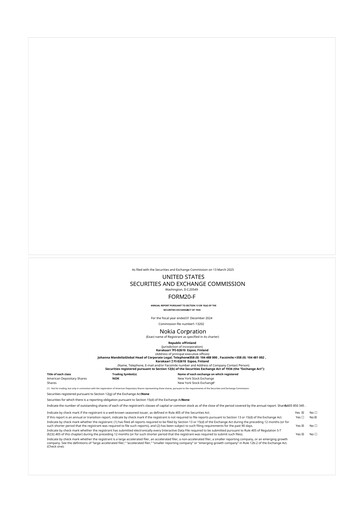 Vorschaubild Nokia 20-F Jahresbericht 2024