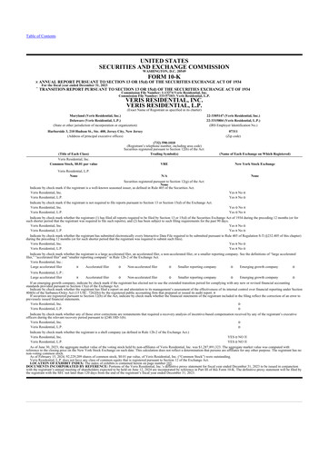 Thumbnail Veris Residential 10-K Annual Report 2023