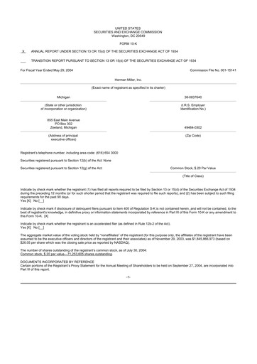 Thumbnail MillerKnoll 10-K Annual Report 