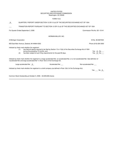 Miniature MillerKnoll 10-Q Rapport trimestriel  