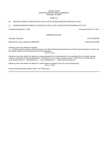 Miniature MillerKnoll 10-Q Rapport trimestriel  
