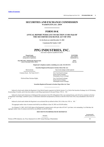 Thumbnail PPG Industries
 10-K Annual Report 