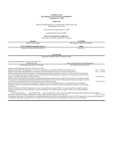 Thumbnail Great Southern Bancorp 10-K Annual Report 