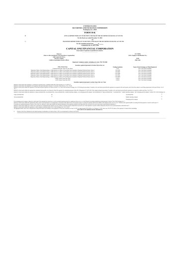 Thumbnail Capital One 10-K Annual Report 2022