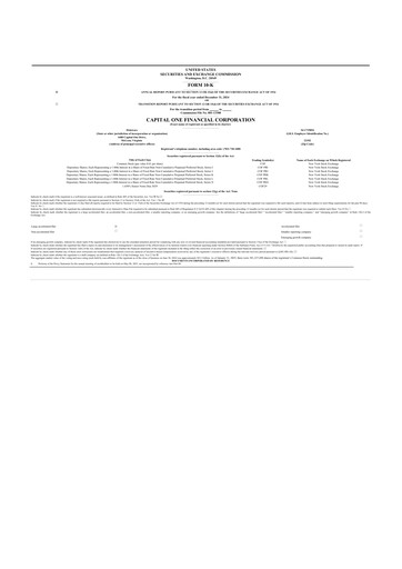 Thumbnail Capital One 10-K Annual Report 2024