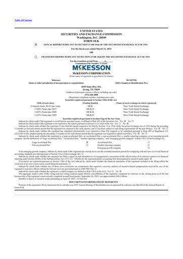 Thumbnail McKesson 10-K Annual Report 2023