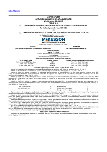 Thumbnail McKesson 10-K Annual Report 2026