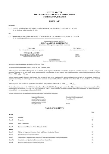 Vorschaubild Inotiv 10-K Jahresbericht 