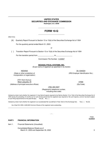 Miniature Inotiv 10-Q Rapport trimestriel  