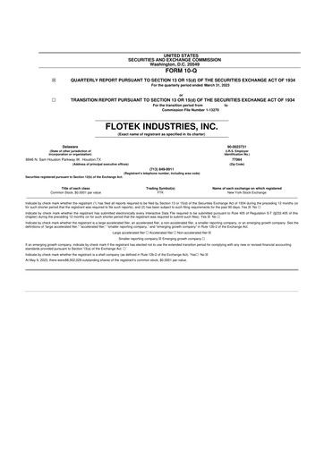 Thumbnail Flotek Industries 10-Q Quarterly Report FY2023 
