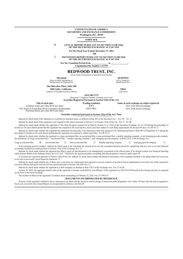 Thumbnail Redwood Trust 10-K Annual Report 2022