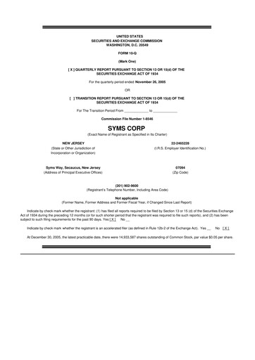 Miniature Trinity Place Holdings
 10-Q Rapport trimestriel  