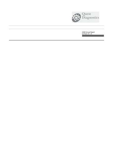 Thumbnail Quest Diagnostics
 10-K Annual Report 