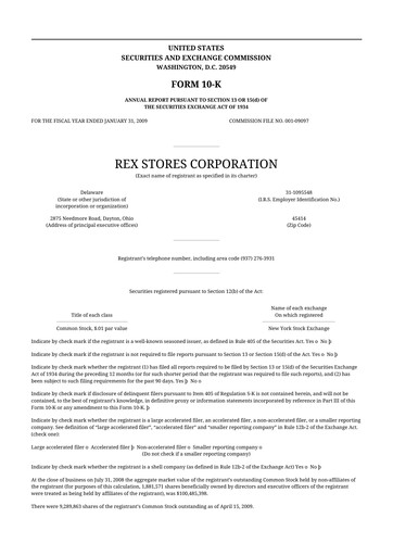 Thumbnail REX American Resources
 10-K Annual Report 