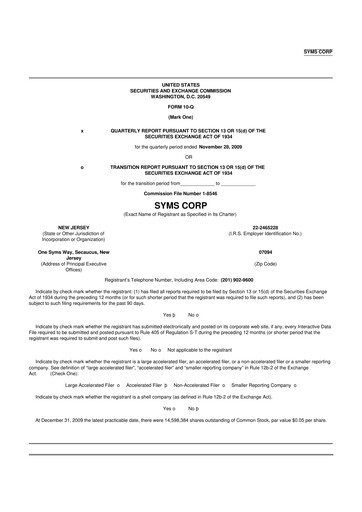 Miniature Trinity Place Holdings
 10-Q Rapport trimestriel  