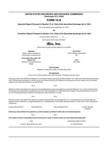 Thumbnail iBio 10-Q Quarterly Report FY 