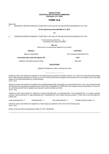 Thumbnail iBio 10-Q Quarterly Report FY 