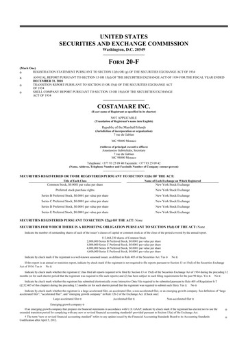 Thumbnail Costamare
 20-F Annual Report 2018