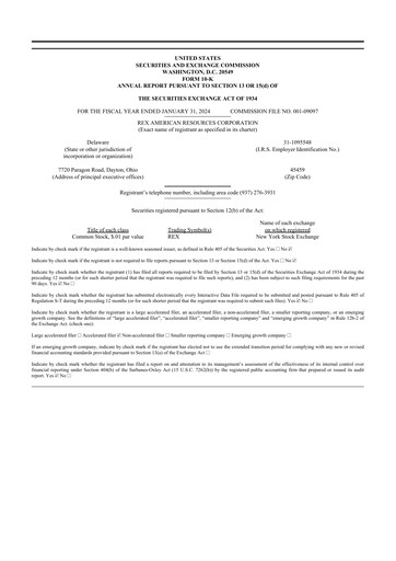 Thumbnail REX American Resources
 10-K Annual Report 2024