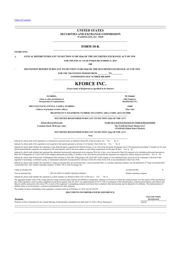 Thumbnail Kforce 10-K Annual Report 2015