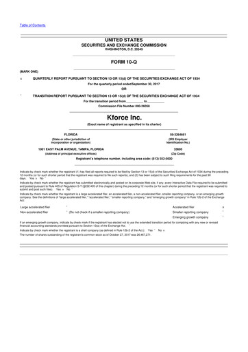 Thumbnail Kforce 10-Q Quarterly Report FY2017 