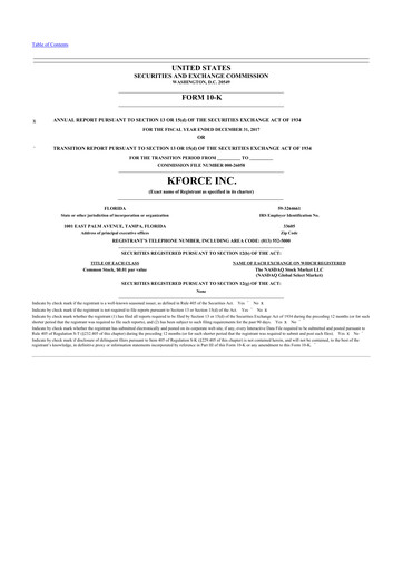 Thumbnail Kforce 10-K Annual Report 2017