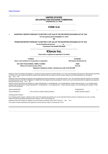 Thumbnail Kforce 10-Q Quarterly Report FY2018 