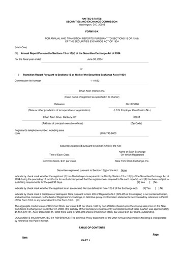 Vorschaubild Ethan Allen
 10-K Jahresbericht 