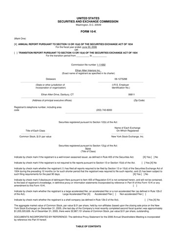 Vorschaubild Ethan Allen
 10-K Jahresbericht 