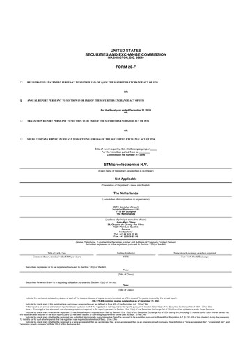 Thumbnail STMicroelectronics 20-F Annual Report 2024