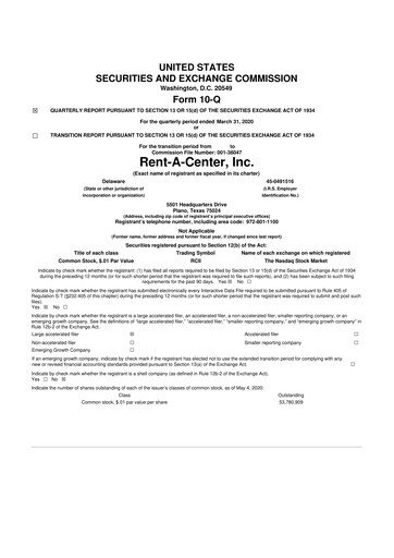 Thumbnail Upbound Group 10-Q Quarterly Report FY2020 