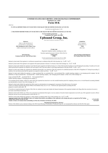 Thumbnail Upbound Group 10-K Annual Report 2023