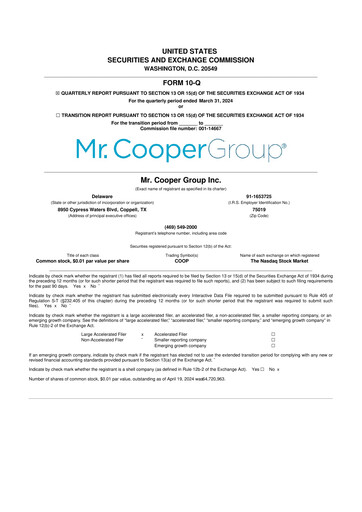Thumbnail Mr. Cooper Group 10-Q Quarterly Report FY2024 