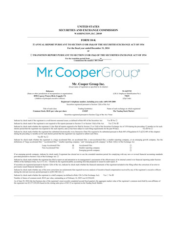 Thumbnail Mr. Cooper Group 10-K Annual Report 2024