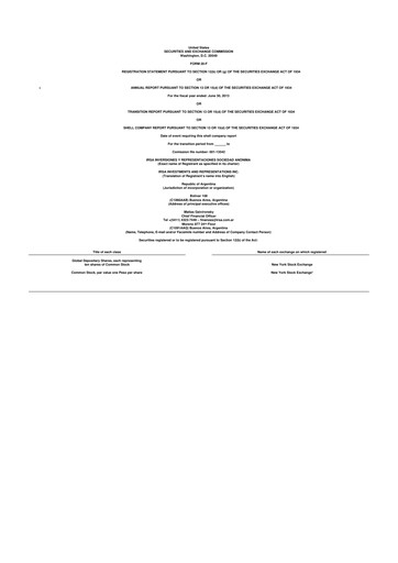 Thumbnail IRSA Inversiones y Representaciones 20-F Annual Report 