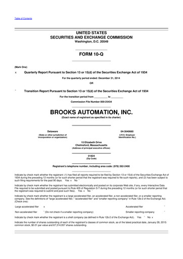 Vorschaubild Azenta 10-Q Quartalsbericht 2015 