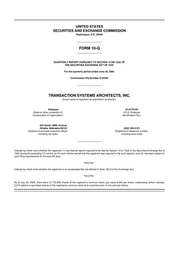 Thumbnail ACI Worldwide
 10-Q Quarterly Report FY 