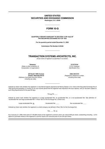 Thumbnail ACI Worldwide
 10-Q Quarterly Report FY 