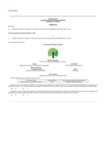 Thumbnail Dollar Tree 10-Q Quarterly Report FY2025 